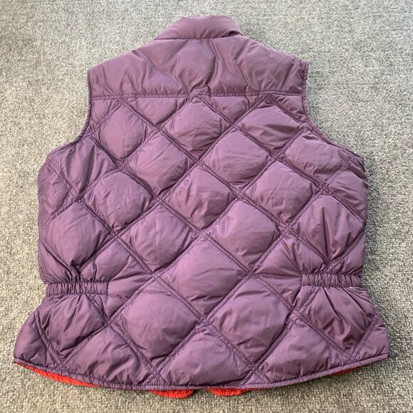 Vintage Eddie Bauer Puffer Vest Women’s Large Purple 100% Nylon Goose Down Fill - Picture 2 of 10